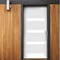 Codel Doors 36" x 80" Primed White Contemporary Flush-Glazed Exterior Fiberglass Door 3068LHISPSF20F4LS49161DB - alternate 6